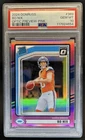 2024 Panini Donruss Bo Nix Optic Rated Rookie Preview Pink #369 Broncos PSA 10