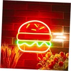 Neon Restaurant Signs Funny Hamburger Light Handmade Neon Advertising Led