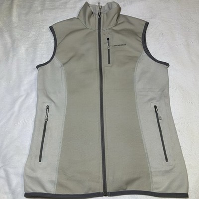 Patagonia Women s Piton Hybrid Full Zip Vest Polartec Power Dry Gray Size Medium