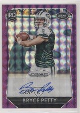 2015 Panini Prizm Rookie Signatures Violet Mosaic /30 Bryce Petty Auto 0c2