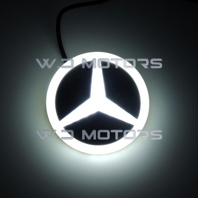 Illuminated Led Car Tail Logo Cold Light Rear Emblem Badge For