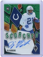 2025 Panini Phoenix SCORCHED Signatures DJ Giddens Rookie Auto /25 SSP RC COLTS