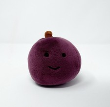 RETIRED Jellycat Amuseables Fabulous Fruit Plum Purple Stuffed Plush AUTHENTIC