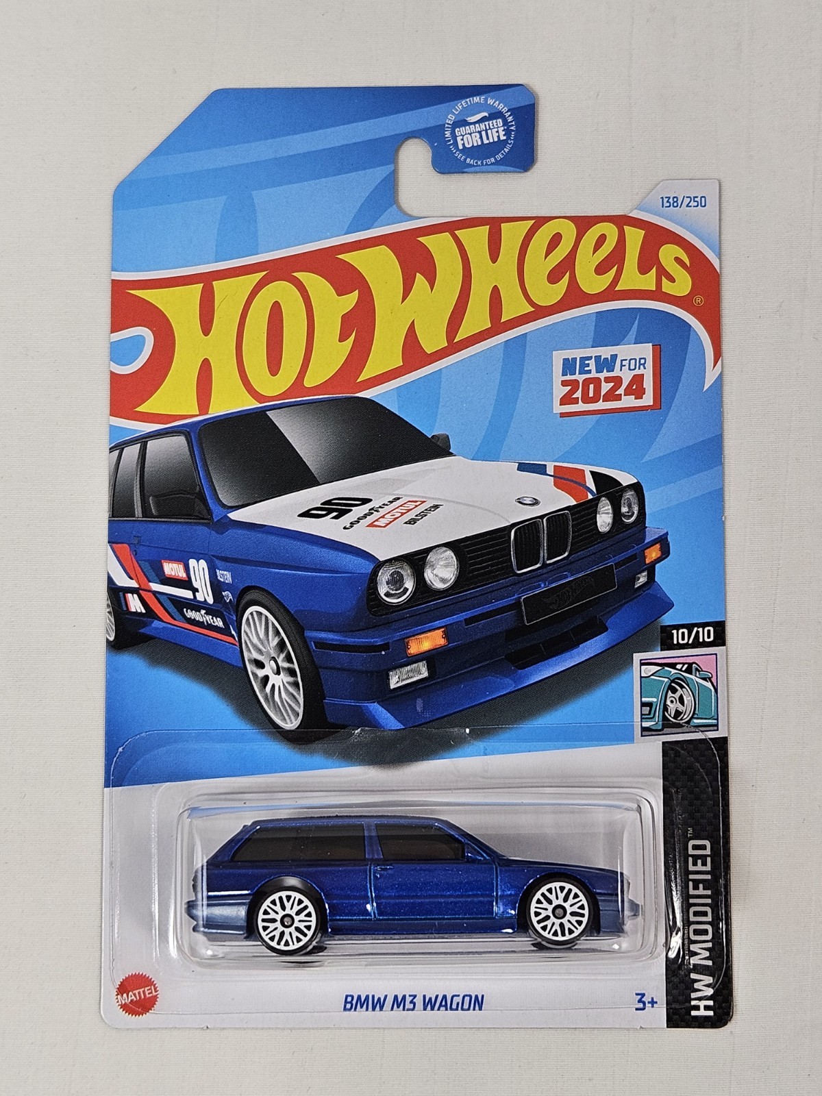 2024 Hot Wheels First Edition BMW M3 Wagon Blue Missing Tampo Rare Naked Error 