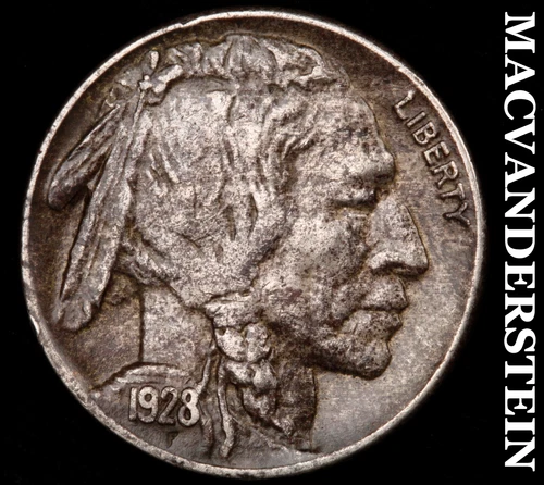 1928 Buffalo Nickel - Scarce  Extra Fine  Better Date  No Reserve  #G6923