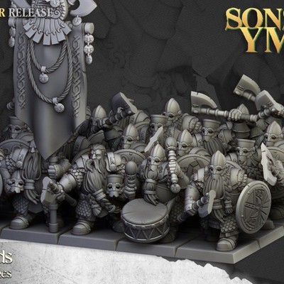 x10 Sons of Ymir - Huscarls - Highland Miniatures 28mm