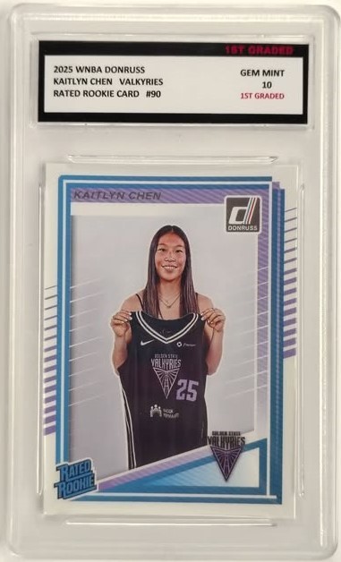 2025 Donruss WNBA #90 Kaitlyn Chen Rated Rookie Valkyries FREE S/H Gem Mint 10