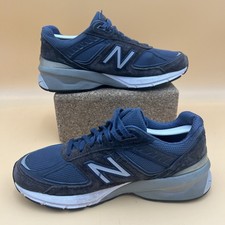 New Balance 990 v5 Made in USA Navy Blue Gray Women's Running Shoes size 7.5