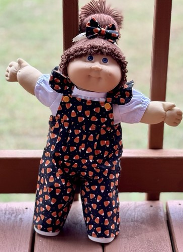 16”-18” Kohl Patch Kinder Halloween Overall Outfit Schleifen CPK nur Puppenkleidung - Bild 1 von 4