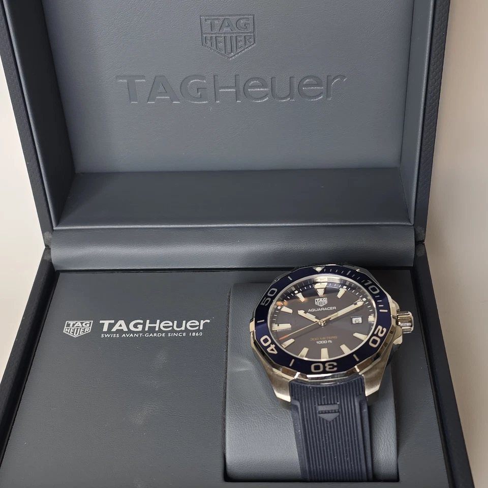 Reloj de cuarzo Tag Heuer Aquaracer hecho en Suiza azul 43 mm Foto 2 de 4