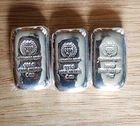Lot Of (3)-1 oz Germania Mint Cast .9999 Fine Silver Bars (Sealed)