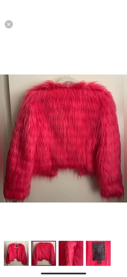 Chaqueta de piel sintética rosa Guess Rouge nueva sin etiquetas Foto 2 de 4