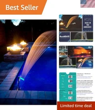 Glow in the Dark Pool Fountain - Easy Install, Fresh Water Aerator for Pools