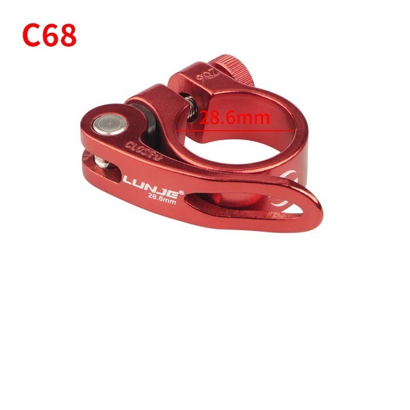 BIKE SEAT POST CLAMP QUICK RELEASE ALLOY 28.6mm 31.8mm 34.9mm MTB ROAD BICYCLE