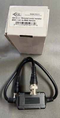 GEM Electronics HD-GLI Ground Loop Isolator BNC Male to Female Black