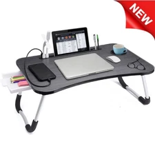Laptop Desk, Laptop Bed Stand Foldable, Reading & Writing Holder with Drawer