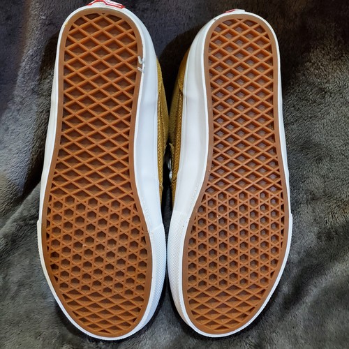 VANS "Half Cab" Mens Size 9 Camel Suede Canvas Skate Classic Sneakers - Picture 10 of 13