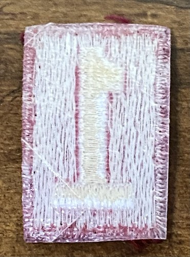 Vintage Boy Scout Troop Number # 1 Patch Red White Cut Edge 1960s 1.5 Inch EUC - Picture 2 of 2