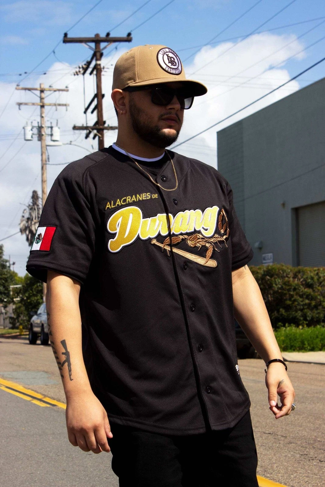 LOS Alacranes De Durango Baseball Jersey Black