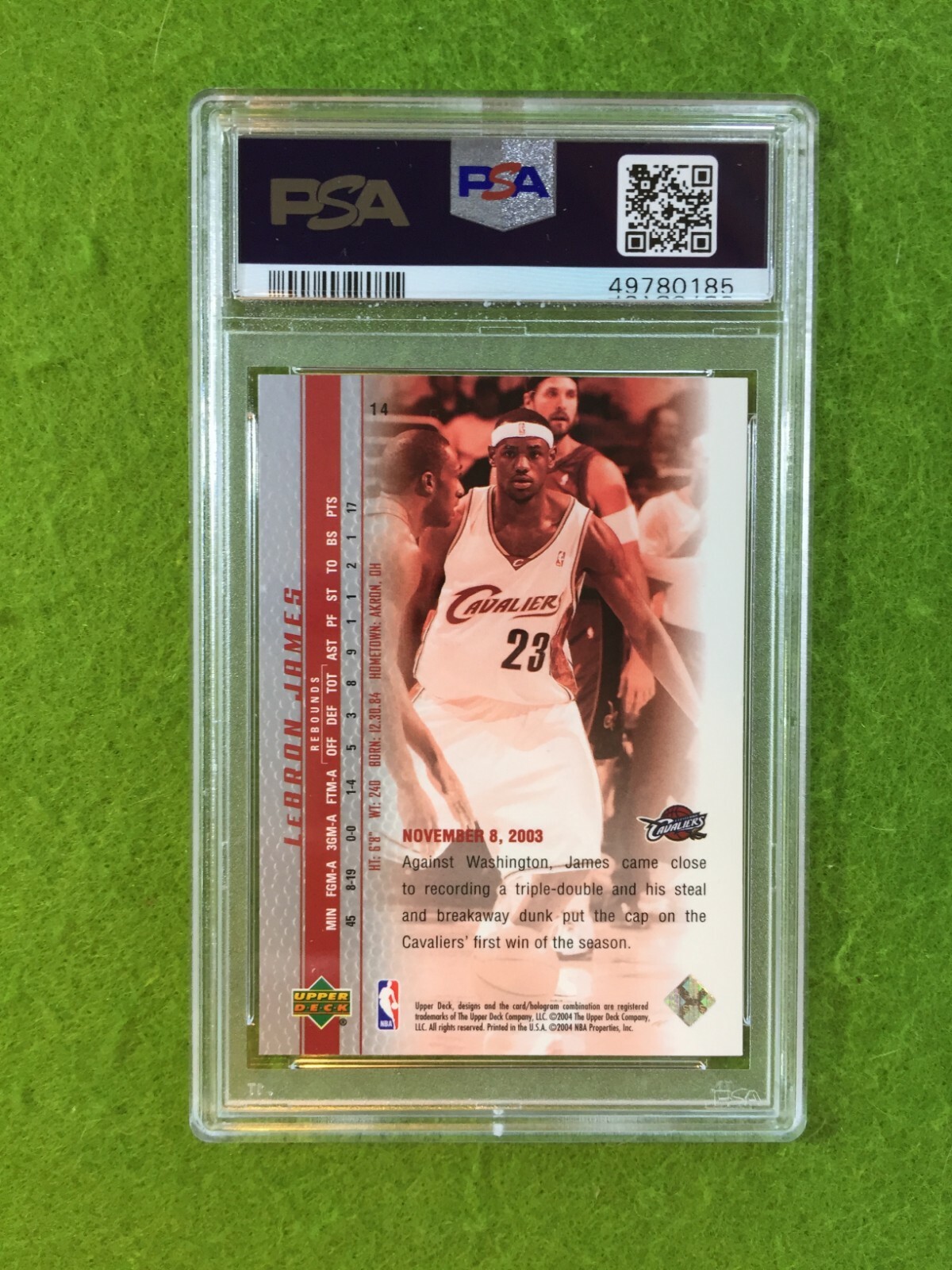 LEBRON JAMES ROOKIE CARD PSA 9 CAVS SP RC 2003 LeBron James PHENOMENAL BEGINNING view 10
