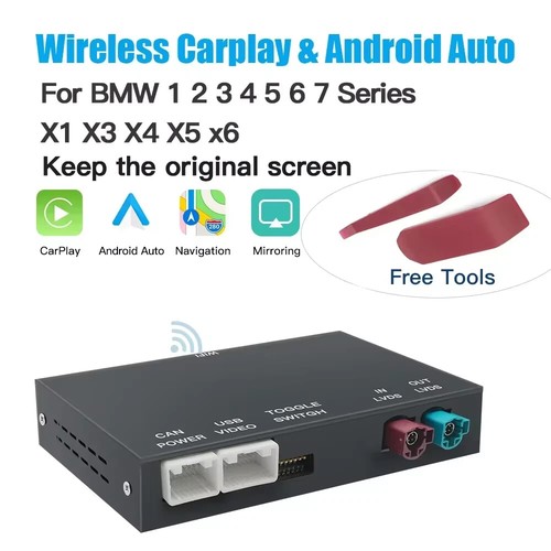 Wireless Carplay Android Auto for BMW NBT MODULE SERIES 1-7 X1-X6 MINI AND MORE