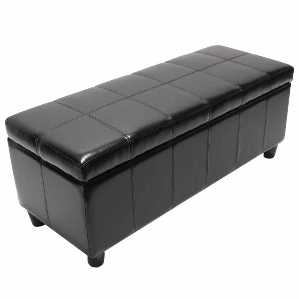 Aufbewahrungstruhe Sitzbank Kriens Leder + Kunstleder - Bild 2 von 4