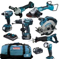 Makita 18V Akku Combo Kit - DGA900 + DGA506 Winkelschleifer Schleifmaschinen Set