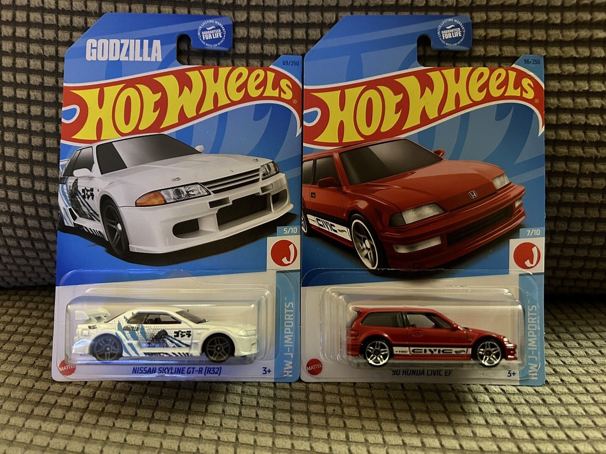 Hot Wheels Nissan Skyline GT-R R32 GODZILLA 2023 & HW J