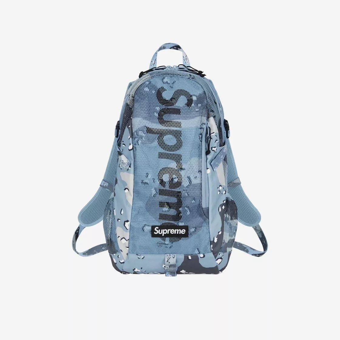 Sac à dos Supreme bleu camouflage pépites de chocolat   20SS  
