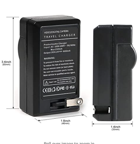 Battery Charger For Casio NP-30 QV-R3 R4 Pentax DL-12 Optio 330 330RS 430 430RS - Picture 8 of 8