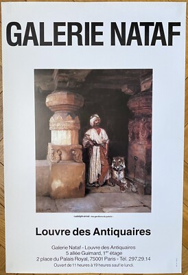 RUDOLF ERNST ORIGINAL EXHIBITION ART POSTER GALERIE NATAF LOUVRE PARIS 1970s