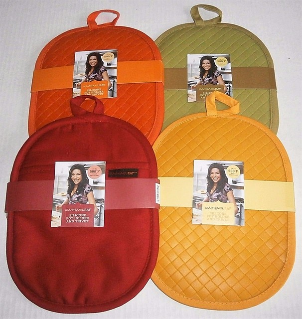NEW RACHAEL RAY Silicone Pot Holder and Trivet ORANGE KITCHEN GADGETS