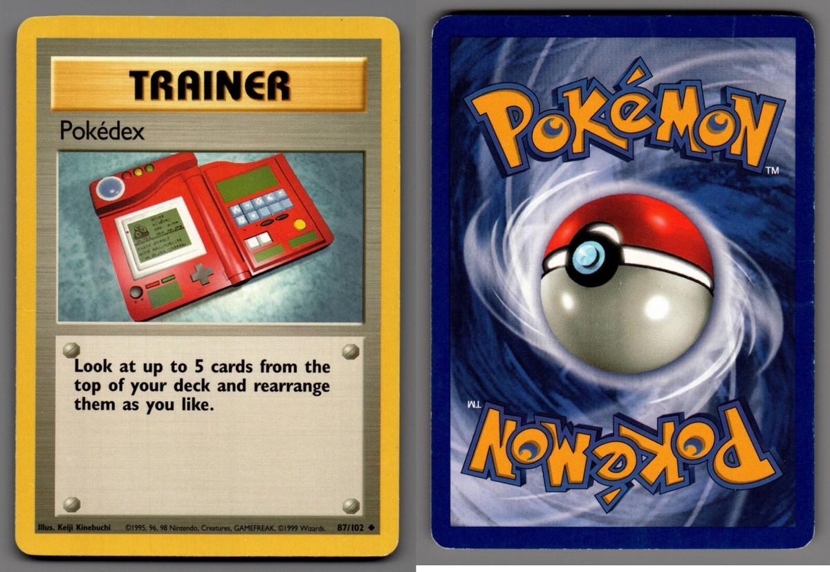 1999 Pokemon, Base Set, #87/102 Pokedex, Uncommon | eBay