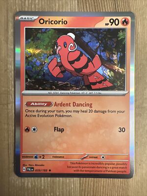 Pokemon Card TCG - Paldea Evolved - Holo - Oricorio 033/193