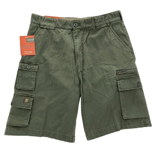 IZOD Men's Golf Swingflex Cargo Short Classic Fit 32 NEW Black | eBay