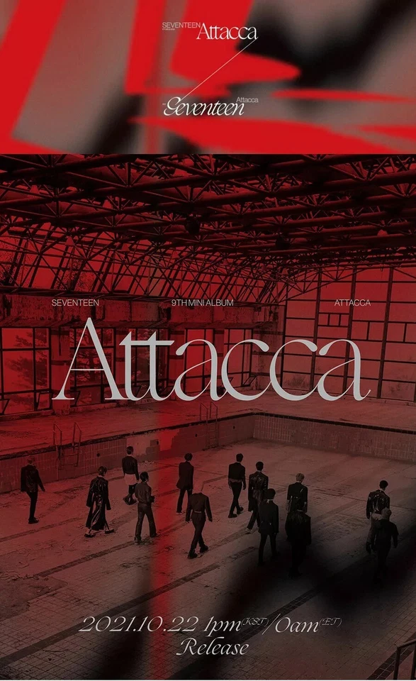 SEVENTEEN [ATTACCA] 9th Mini Album KIT Ver/ir-Kit+Chain+28 Card+GIFT SEALED - Image 3 of 4