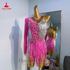 Latin Dance Performance Dress Rumba Chacha Tanog Competiton Costume Skirt