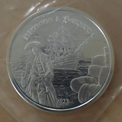 Eastern Caribbean 2$ Rum Runner 2023 silver 99.9% 1oz Antigua & Barbuda (in zip) - Photo 1/4