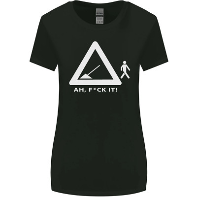 F#ck It lustiges offensives Straßenarbeiter Navvy Damen breiter geschnittenes T-Shirt