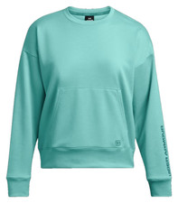 Under Armour Women's Shoreline Terry Long-Sleeve Sweatshirt - Radial Turquoise-M