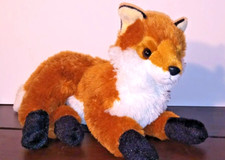 Aurora flopsie floppy realistic red fox plush wildlife stuffed animal cuddly 12"