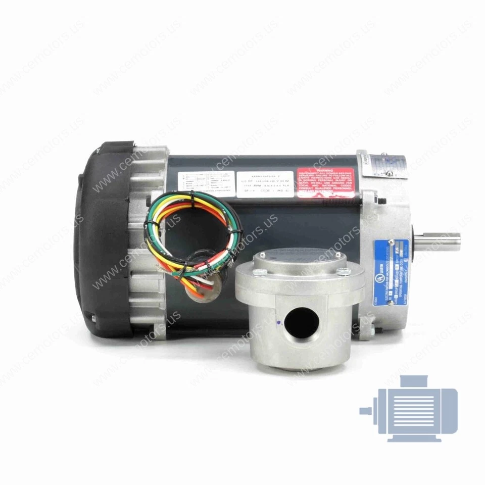 NEW Marathon 1/2hp Electric Motor G855 56C17G5321. No connector as pictured. - Image 2 of 2