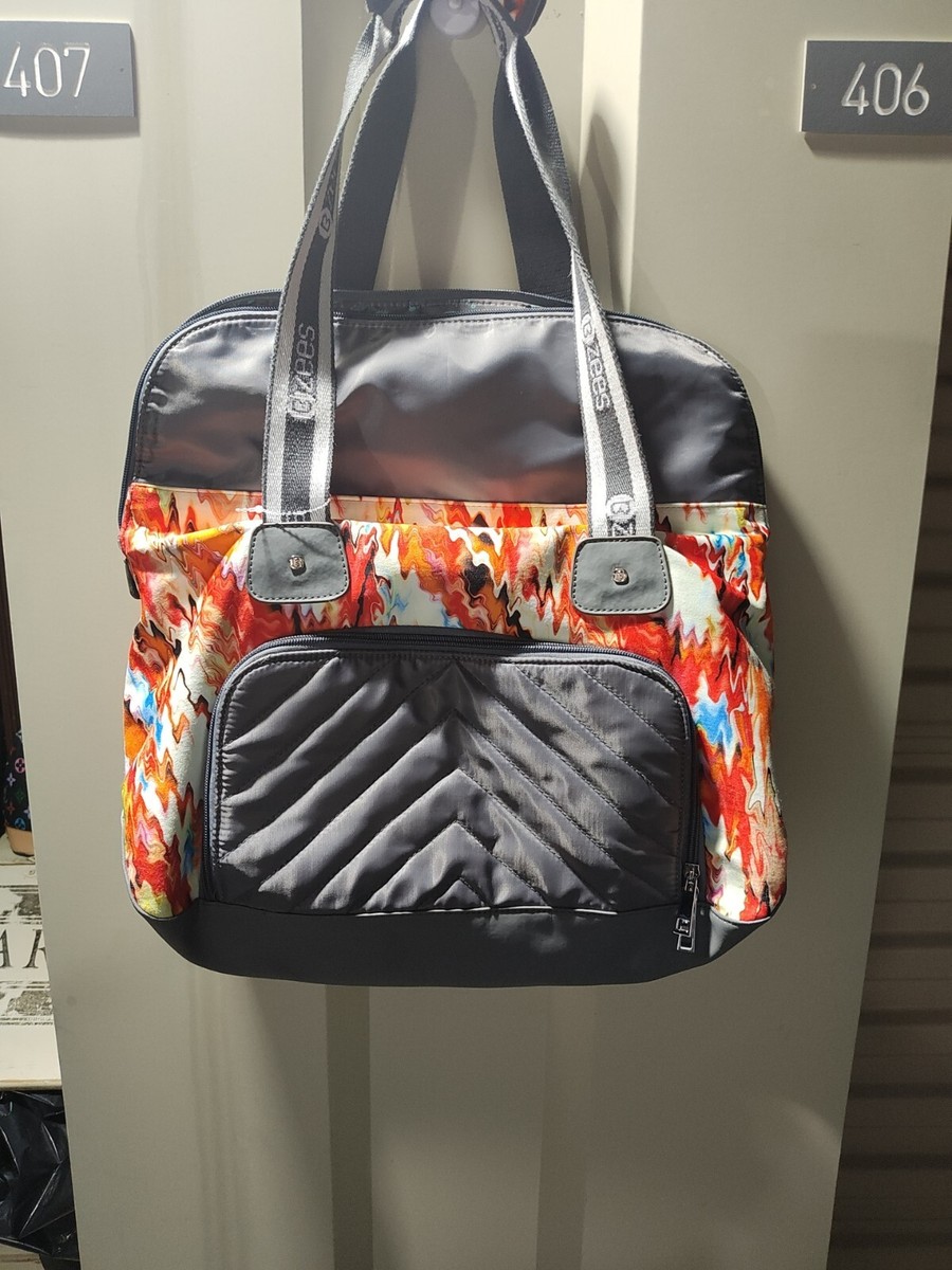 BZees Multicolored Gym/Baby Adjustable Strap Crossbody Bag Purse W