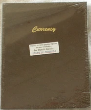 Dansco Coin Album 7001 Currency- 9 Plain Vinyl Pages with 3-Pockets each  Book