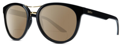 Smith Optics Bridgetown Damen Panto Polarisiert Bifokale Sonnenbrille Schwarz