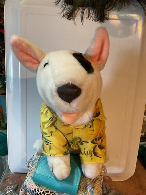 Bud Light Spuds MacKenzie Collectible Plush Dog Wearing Hawaiian