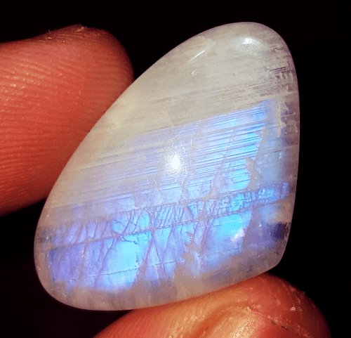 Certified 25.50 Ct 100% Natural White Rainbow Moonstone Loose Gemstone 26.33 MM