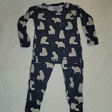 Angel Dear Bamboo Polar Bear Pajama Set - Size 2T
