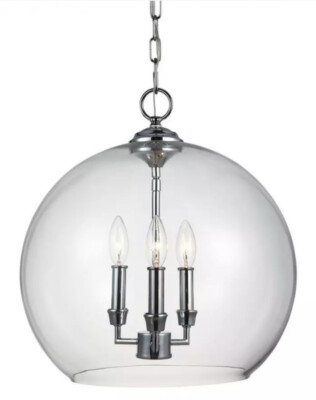 Generation Lighting F3155/3CH Lawler Glass Multi Light Pendant Ceiling Lighting