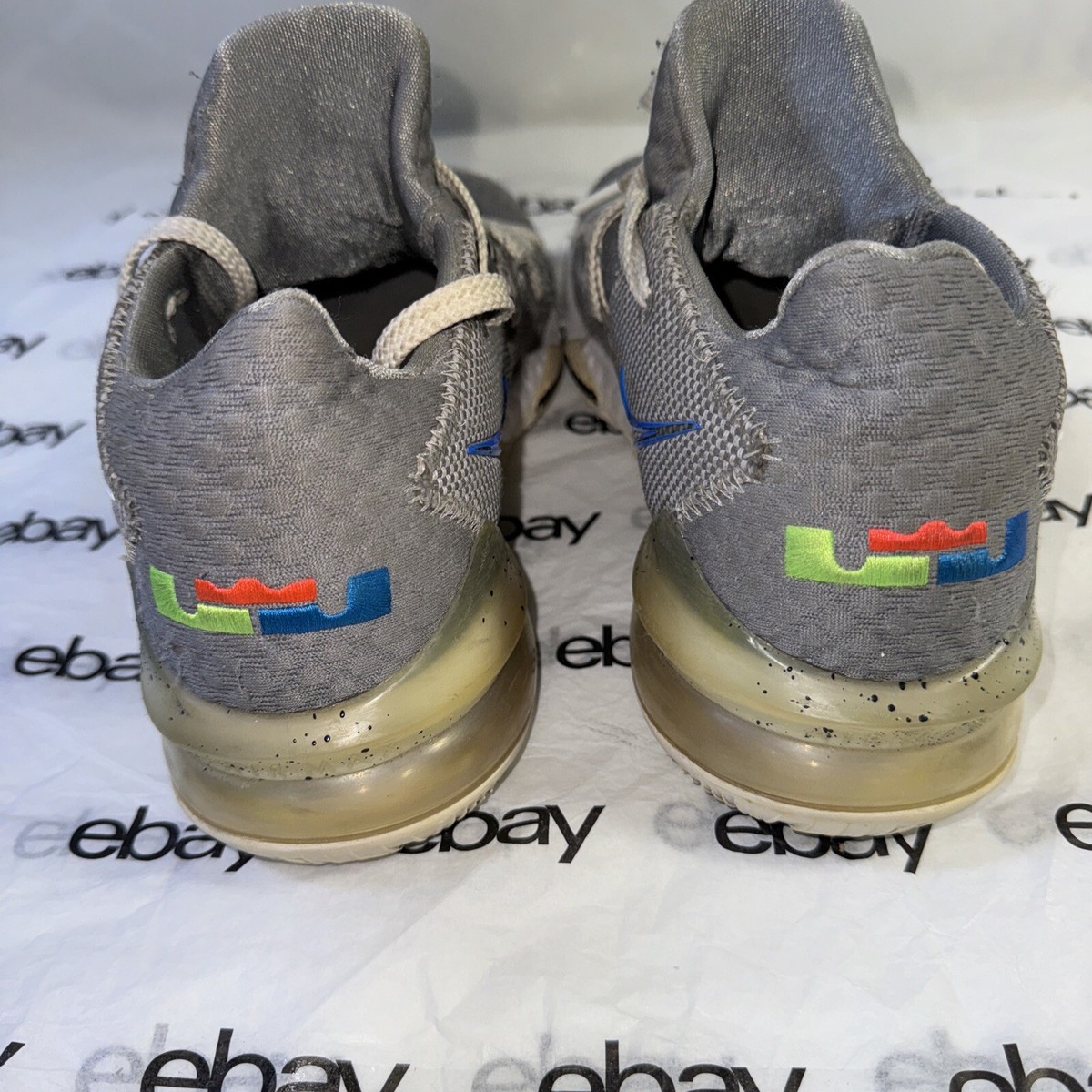 Nike Shoes Men\'s 8.5‎ Air LeBron 17 Low Particle Grey Sneakers Cd5007-004 Nike Lebron 17 Low Particle Gray Men CD5007-004 Basketball  main image 2